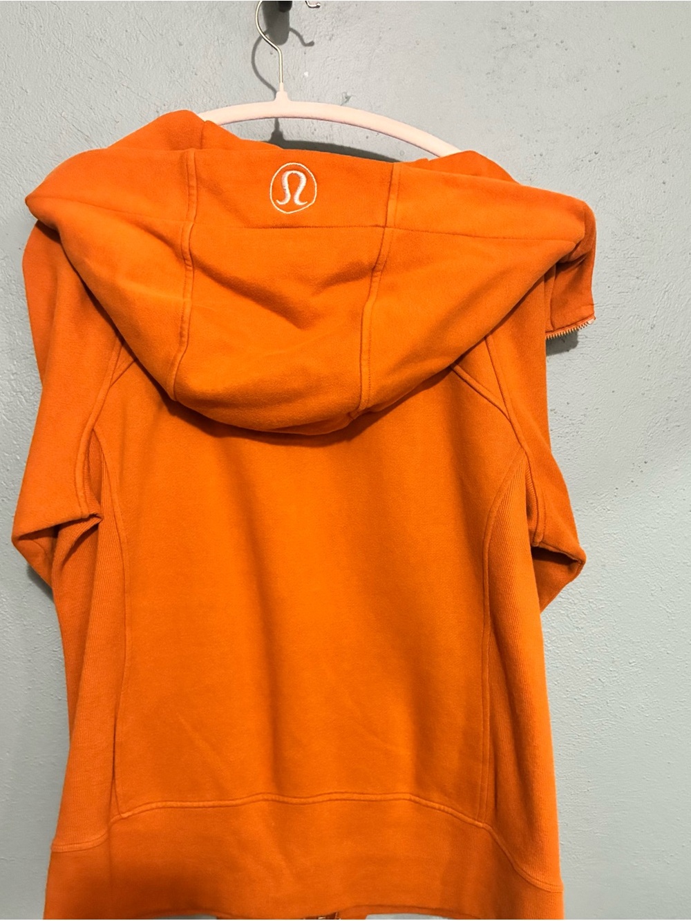 lululemon Orange Full-Zip Hoodie Size 14 - Picture 4 of 6